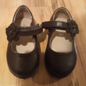 The Children's Place Baby Girl Mary Jane Shoes Brown Sz 4 Pre-owned